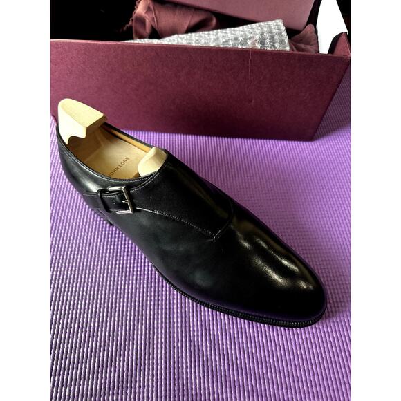 $2340 John Lobb Jermyn II Shoes NEW in Black Size 9 UK, 10 US comes w/ Shoe Tree - Picture 6 of 12